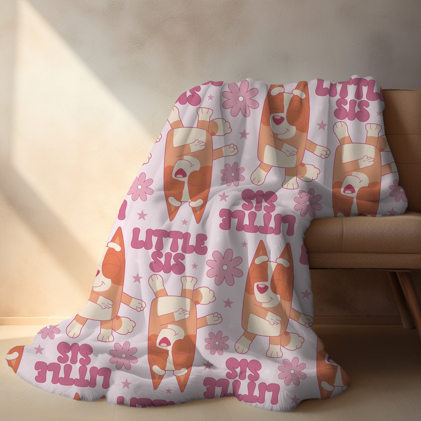 Personalized Little Sis Bingo Blanket